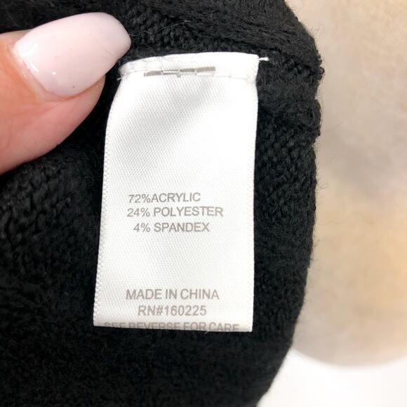 STITCHDROP Women's Tied To You Belted Midi Sweater Dress Medium Black NWT - Picture 8 of 10